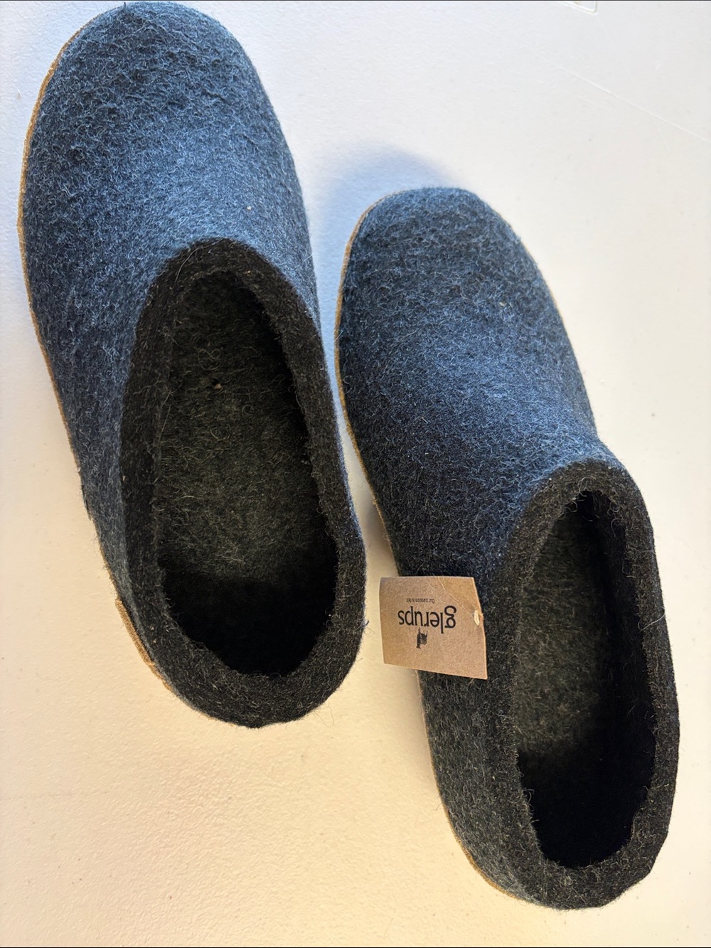 Women's Dark Gray Felt Slip-On Slippers